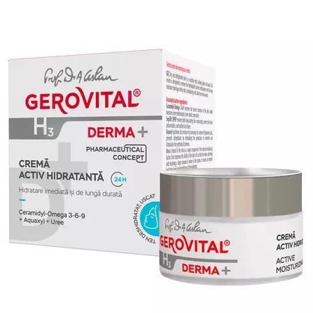 Crema activ hidratanta Gerovital H3 Derma+ – 50 ml