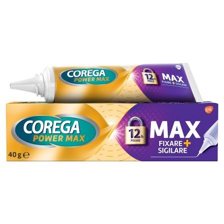 Crema adeziva pentru proteza dentara Corega Max Sigilare, 40g