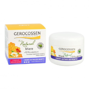 crema antirid de noapte natural miere 100 ml gerocossen.png