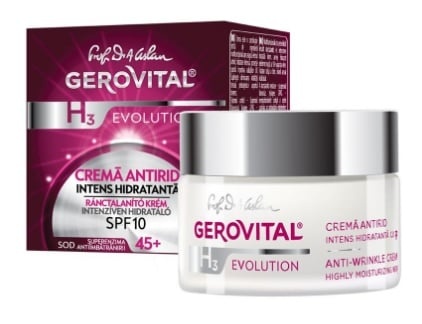 Crema Antirid Intens Hidratanta SPF 10 H3 Evolution Gerovital