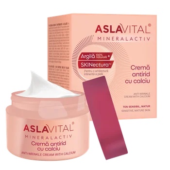 Crema antirid MineralActiv cu calciu, 50ml, 113, Aslavital