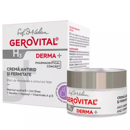 Crema antirid si fermitate H3 Derma+ – 50 ml, Gerovital