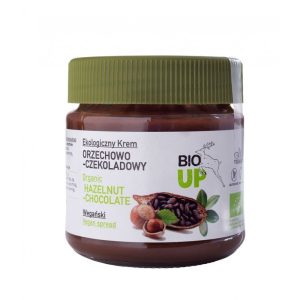 Crema bio de ciocolata cu alune de padure, 190g, Super Fudgio