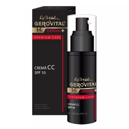 Crema CC SPF 10 Derma+ Premium Care – 30 ml, Gerovital