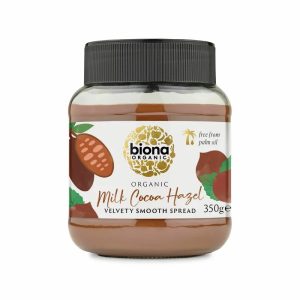 Crema ciocolata cu lapte si alune de padure Bio, 350g, Biona