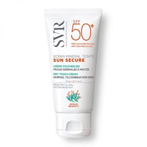 Crema colorata pentru protectie solara ecran mineral Sun Secure SPF50+, ten normal-mixt, 50 ml, SVR