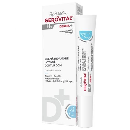 Crema contur ochi H3 Derma+ – 15 ml, Gerovital
