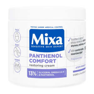 crema cu efect reparator pentru fata si corp panthenol comfort 400ml mixa.png