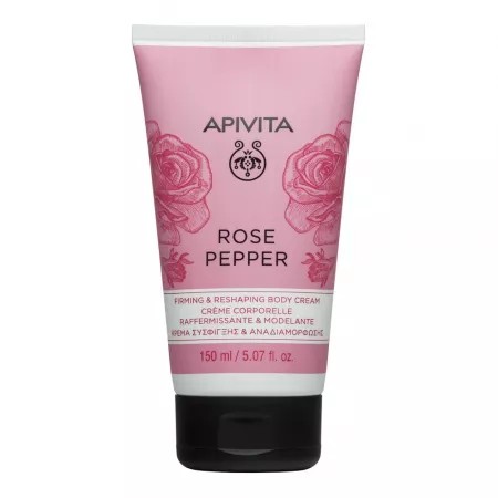 Crema de corp cu trandafir si piper, 150ml, Apivita