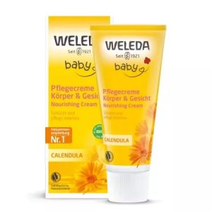 Crema de corp hidratanta cu galbenele Baby, 75g, Weleda