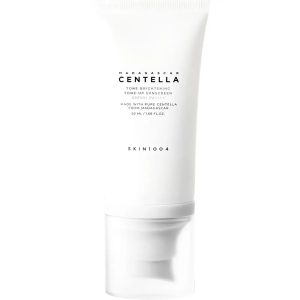 Crema de fata Tone-Up cu protectie solara SPF50+, PA++++ Tone Brightening Madagascar Centella, 50 ml, Skin1004