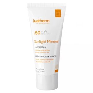 Crema de fata Sunlight Mineral cu SPF50, 50ml, Ivatherm