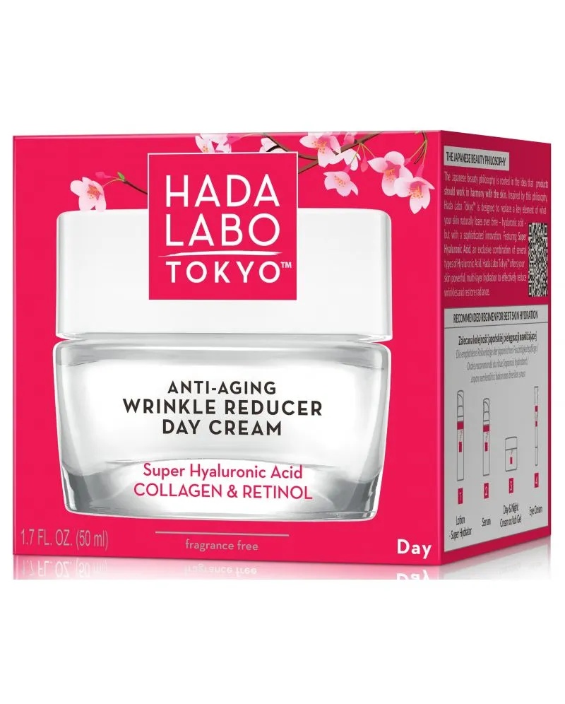 Crema de zi anti-aging cu super acid hialuronic, collagen si retinol, 50ml, Hada Labo Tokyo