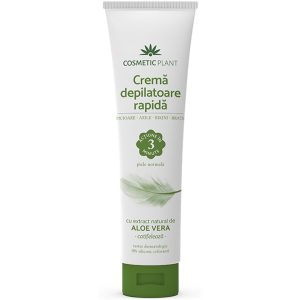 Crema depilatoare rapida cu aloe vera,150 ml, Cosmetic Plant