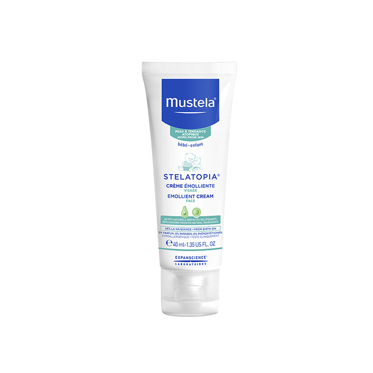 Crema emolienta de fata Stelatopia, 40 ml, Mustela