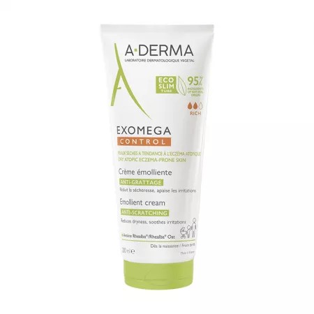 Crema emolienta Exomega Control, 200ml, ADerma