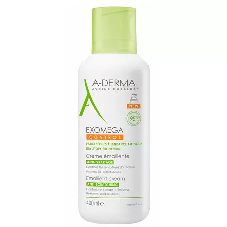 Crema emolienta Exomega Control, 400 ml, ADerma