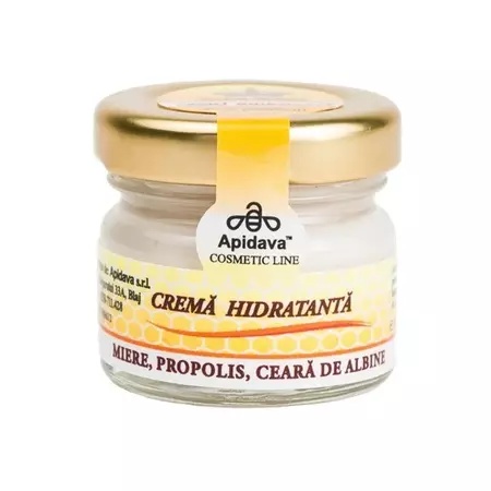 Crema Hidratanta cu Miere, Propolis si Ceara de Albine, 30 ml, Apidava