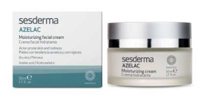 Crema hidratanta ten uscat predispus la acnee Azelac, 50ml, Sesderma