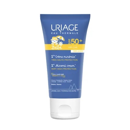 Crema minerala pentru protectie solara 1er Bebe, SPF50+, 50ml, Uriage