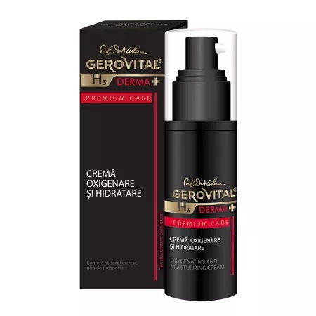 Crema oxigenare si hidratare H3 Derma+ Premium Care – 30 ml, Gerovital