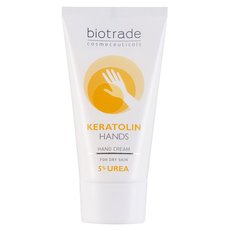 Crema pentru maini cu 5% uree Keratolin Hands, 50 ml, Biotrade