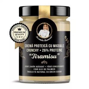 Crema proteica Tiramisu Secretele Ramonei cu migdale Crunchy, 350g, Remedia