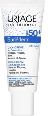 Crema reparatoare Bariederm Cica, SPF 50+, 40ml, Uriage