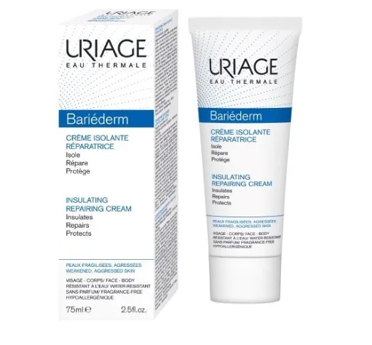 Crema reparatoare izolanta Bariederm, 75ml, Uriage