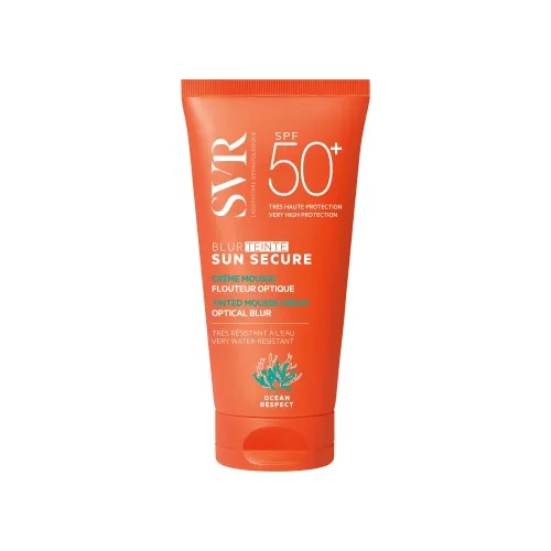 Crema spuma Sun Secure Blur Teinte Beige Rose SPF50+, 50ml, SVR