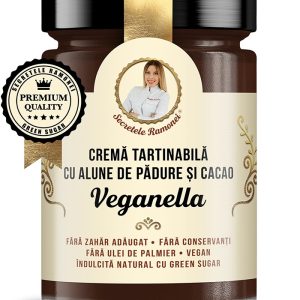 Crema tartinabila alune si cacao Veganella, Secretele Ramonei, 350g, Remedia