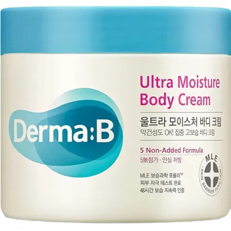 Crema ultra-hidratanta pentru corp Daily Ultra Moisture Body Cream, 430 ml, Derma:B