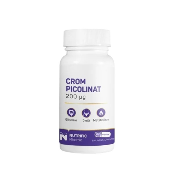 Crom picolinat, 200mcg, 60cps, Nutrific