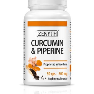 Curcumin & Piperine, 30 capsule, Zenyth