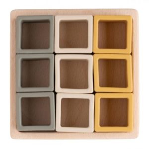 Cutie bloc puzzle cu forme, Earth, +6l, Baby's Only