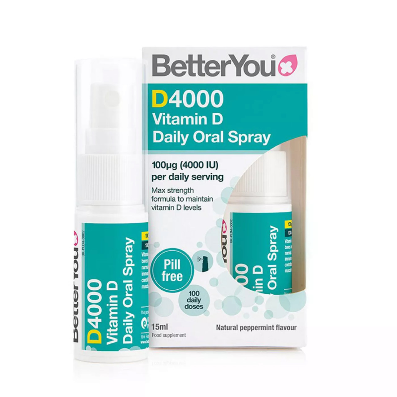 D4000 Vitamin D Oral Spray 15 ml, BetterYou