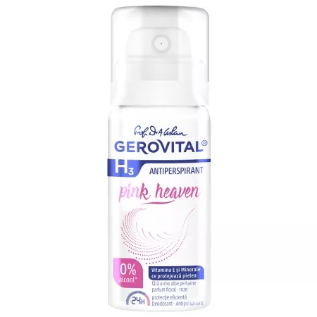 Deodorant Antiperspirant Pink Heaven H3, 40ml, Gerovital