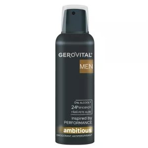 Deodorant pentru barbati Ambitious, 150ml, 3716, Gerovital Men