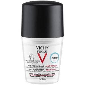 Deodorant roll-on anti-urme 48h Homme, 50ml, Vichy