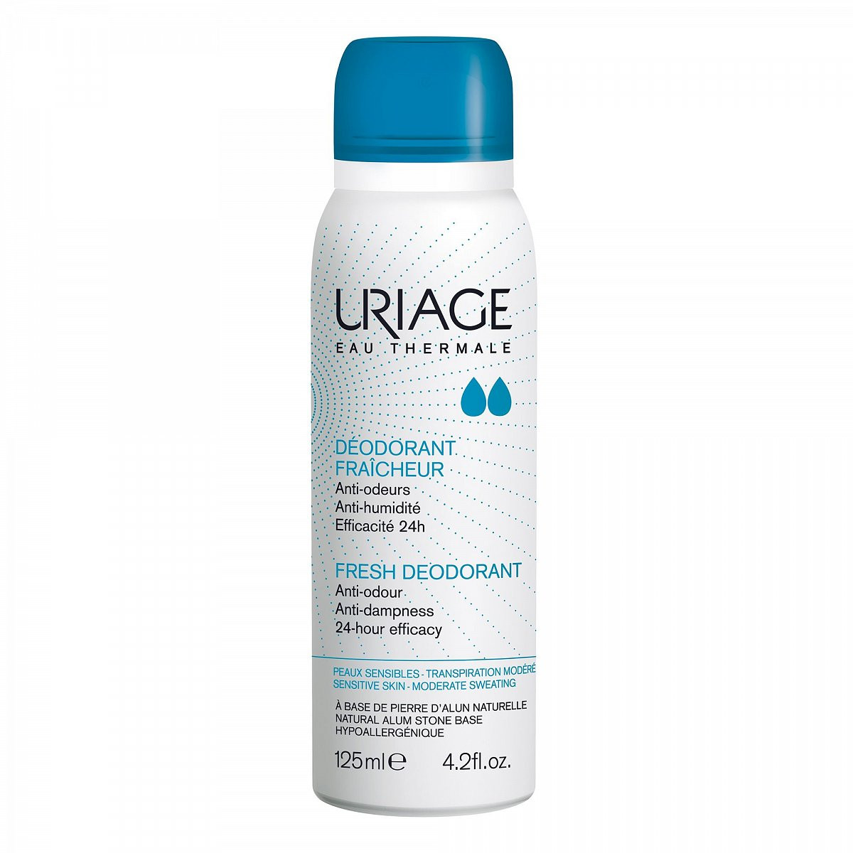 Deodorant spray cu piatra de alaun, 125 ml, Uriage