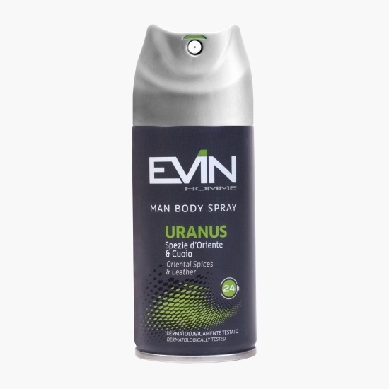 Deodorant spray pentru barbati Uranus Oriental Spices & leather, 150ml, Evin