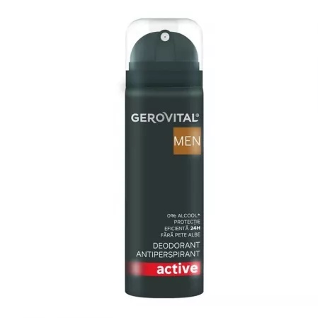 Deodorantul antiperspirant Gerovital Men Active, 150 ml