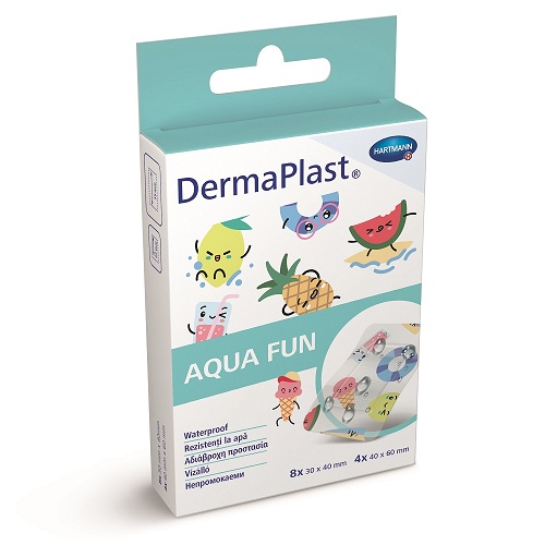 Dermaplast Aqua Fun Kids plasturi rezistenti la apa 2 marimi x 12buc (Hartmann)
