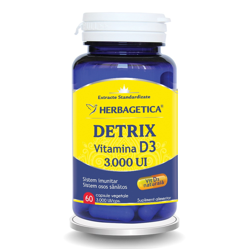 Detrix Vitamina D3 3000UI X60CPS (Herbagetica)
