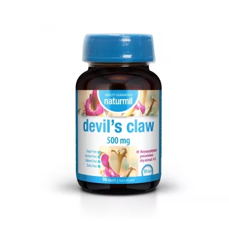 Devil's Claw 500 mg, 90 tablete, Naturmil