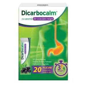Dicarbocalm cu aroma de coacaze negre, 351,9 mg/400 mg suspensie orala, 20 plicuri, Opella
