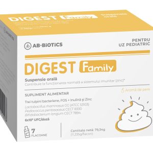Digest Family Suspensie Orala, 7 flacoane – Ab-Biotics