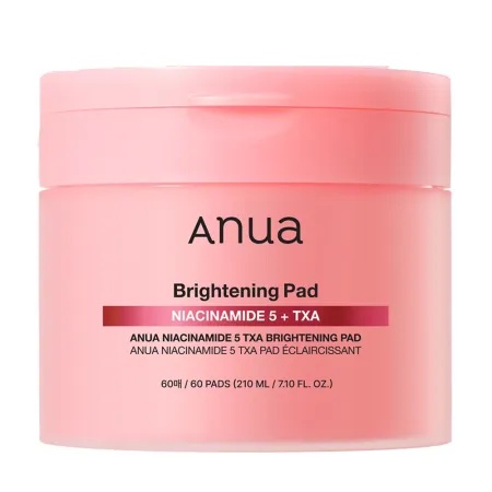 Dischete hidratare si luminozitate Niacinamide 5 TXA Brightening Pad Face Toner, 60 buc, Anua