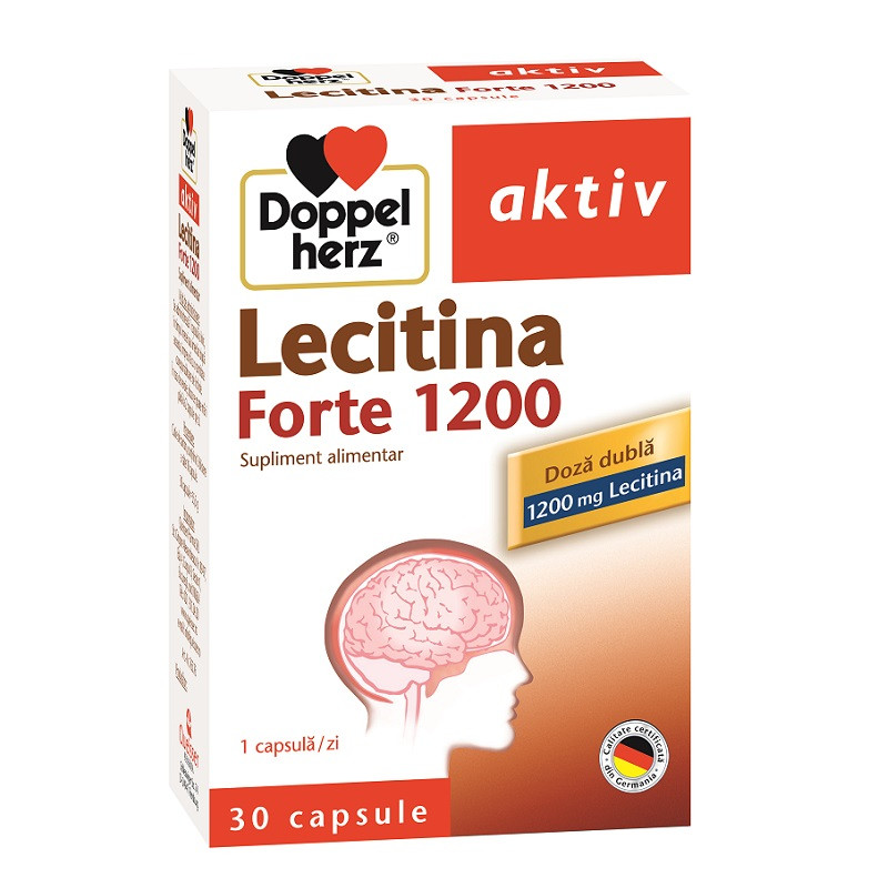DOPPELHERZ Lecitina Forte 1200mg x 30cps