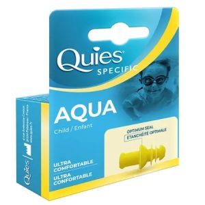 Dopuri de urechi pentru inot copii Aqua, 1 pereche, Quies